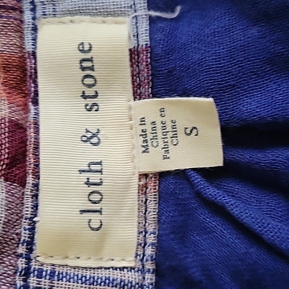 Cloth & Stone Plaid Button-Up Shirt - Picture 3 of 3